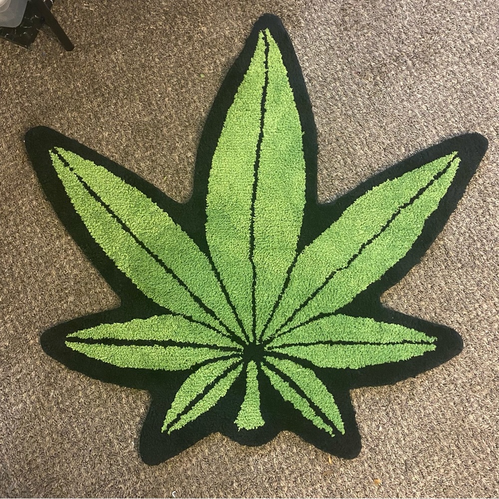 Pot Leaf Rug by Dolls Kill Home NWOT This Bud's For You Bath Mat